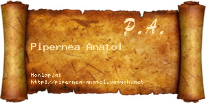 Pipernea Anatol névjegykártya